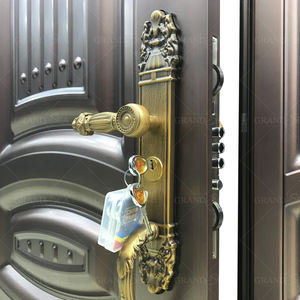 Bangladesh Crown Design Une <span class=keywords><strong>porte</strong></span> et demie <span class=keywords><strong>Porte</strong></span> en acier de sécurité insonorisée résistante à l'eau pour entrée extérieure - Product Image 2
