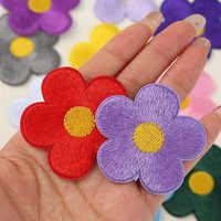 Offre Spéciale – Prix de Gros – Écussons Brodés Colorés Thermocollants Tournesol et Marguerite pour Bijoux et Décoration DIY