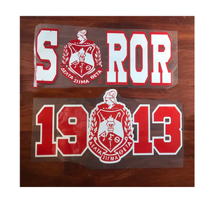 Personnalisé grec noir sororité Zeta 1920 <span class=keywords><strong>1922</strong></span> 1908 1913 Shirld SOROR conception Plastisol sérigraphies transfert de chaleur pour chemise - Product Image 3