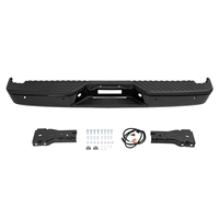 Paraurti posteriore in acciaio nero per Nissan Titan 2004-2015 con fori per sensori di parcheggio