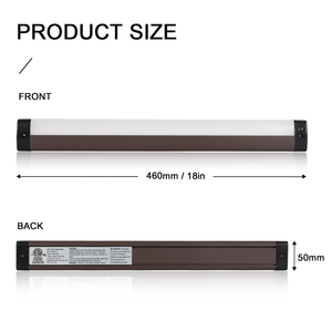 Kunden spezifische 18-Zoll-Aluminium-<span class=keywords><strong>LED</strong></span> unter Schrank Licht Wand Küchen schrank Schrank Lampe Plug-in Schrank Kleider schrank ETL - Product Image 2