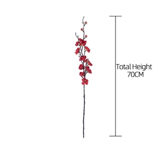 <span class=keywords><strong>ดอกไม้</strong></span>พลัมบานเทียมสำหรับตกแต่งสวนดอกไม้พลาสติกผ้าไหมสำหรับตกแต่งบ้านและโรงแรมสำนักงาน - Product Image 6