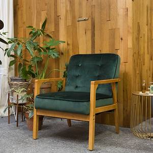 أريكة كارلفورد حديثة من القماش 3 مقاعد جديدة منجدة من الخشب المطاطي لغرفة المعيشة أو الفندق/الشقة تصميم انتقالي - Product Image 6