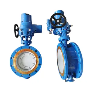 The flow characteristic tends to be straight line D943H-10C Electric Flanged Metal Seated Butterfly Valve