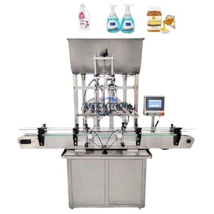 Machine de remplissage de bouteilles de liquide électrique commerciale pour usine, avec quatre buses, remplissage automatique de liquide pour une production élevée - Product Image 3