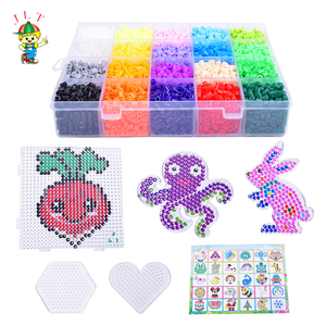 Wholesale 20 Color EVA Box <b>Set</b> Kids Perler <b>Beads</b> Kit Fuse <b>Beads</b> Educational Kid Toy Hama <b>Beads</b> Storage Box - Product Image 3