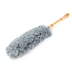 Microfiber Duster Wooden Handle Microfiber Cleaning Dust Fluffy Duster