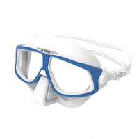 Lunettes de natation personnalisées en verre trempé mat et silicone liquide Masque de plongée sous-marine en apnée