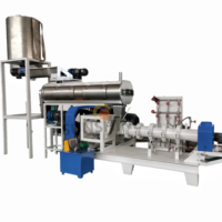 Entièrement automatique électrique poisson nourriture pour animaux de compagnie multi-fonctionnelle double vis extrudeuse Machine Cutter utilisation agricole