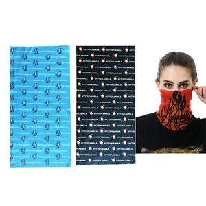 Venda no atacado personalizada do aquecedor do pescoço bandana tubo com logotipo personalizado