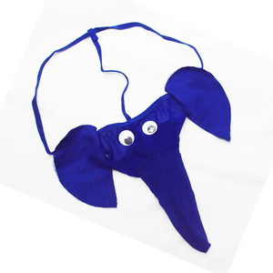 Sexy <strong>Mens</strong> King's Elephant Pattern <strong>Underwear</strong> G-string Thongs <strong>Bikini</strong> Black + Red Intimate - Product Image 3