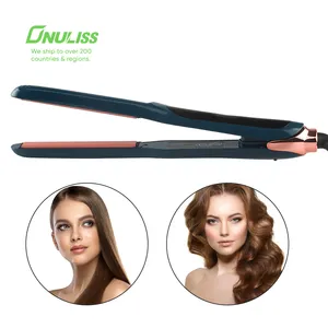 Pencil Small Flat Iron for Short Hair, Mini Hair Straightener for Edges with Anti-Pinch Design