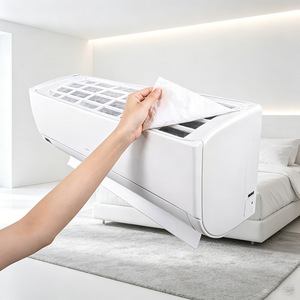 Nahe <b>Air</b> Conditioner Dust Cover Wall Mount Non Woven Fabric Minimalist Style Easy Installation - Product Image 4
