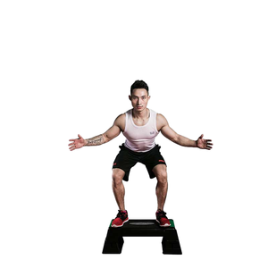 Tăng thể dục <span class=keywords><strong>Aerobic</strong></span> tập thể dục Stepper Hot TPR quả tạ đệm tay cầm Pedometer thép bền bước Hội Đồng Quản trị kháng ban nhạc - Product Image 3