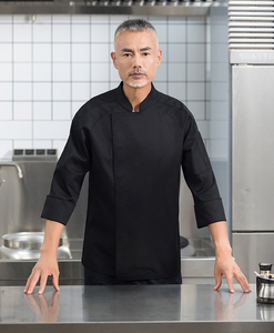 Uniformes d'hôtel à bas prix veste <span class=keywords><strong>de</strong></span> chef à manches longues veste <span class=keywords><strong>de</strong></span> <span class=keywords><strong>cuisine</strong></span> restaurant cuisson café chef manteau <span class=keywords><strong>vêtements</strong></span> <span class=keywords><strong>de</strong></span> nettoyage des travailleurs - Product Image 5