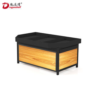 Étagère en fer à Double face pour <span class=keywords><strong>fruits</strong></span> <span class=keywords><strong>et</strong></span> <span class=keywords><strong>légumes</strong></span>, étagère de présentation des supermarchés, à affichage, support Gondola, en bois - Product Image 4