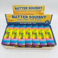 Jouet anti-stress souple dégradé arc-en-ciel, boîte de 12 pièces, vente en gros