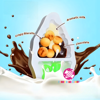 Enfants Snack En Forme De Crème Glacée Surprise Confiture De Chocolat Biscuit Boule Tasse Bonbons Jouet Croustillant Chocolat Au Lait Doux