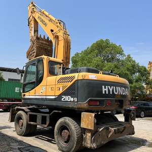 Excavatrice de roue de Hyundai d'occasion de 21 tonnes Prix raisonnable 210-9 Excavatrice 210W-9s avec pelle de pneu de 210W 9t - Product Image 4
