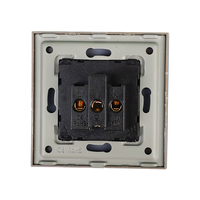 Prise d'alimentation murale multifonctions Bingoelec Panneau en verre trempé monocanal 3 broches 13A NFC Junon 2 et 3 broches