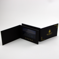 Carte de vœux numérique promotionnelle A5 de haute qualité de 7 pouces pour le marketing de marque, carte de visite, brochure vidéo