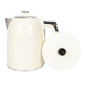 Nouvelle <span class=keywords><strong>bouilloire</strong></span> électrique de couleur crème de style rétro de conception pour l'appareil ménager - Product Image 4