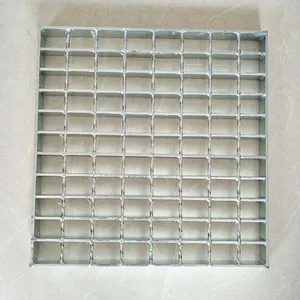 Steel Grating Metal Building Material Serrated Galvanized Steel Grating Outdoor Metal Drain Cover Grating