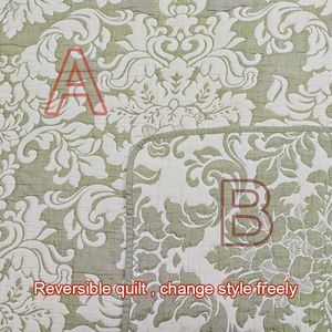 Sang trọng Jacquard <span class=keywords><strong>Quilt</strong></span> trải giường tất cả các mùa Comforter cho nhà khách sạn hoặc đám cưới với Polyester Điền - Product Image 3
