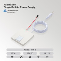Module LED pour miroir de courtoisie avec interrupteur tactile, fonction mémoire, alimentation intégrée 1A 12W 12V DC, Plug and Play