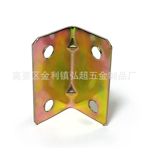 Support d'angle en fer 20x20x36, couleur zinc plaqué, durable, connecteur de support de bureau, accessoire de quincaillerie - Product Image 4