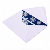 Enveloppes personnalisées en carton texturé coloré de luxe, laminées avec film, impression de logo personnalisée, invitations de mariage, cadeaux d'affaires