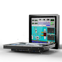 10.4 12.1 13.3 15.6 15 17 19 21.5Inch I3 I5 I7 Aanpassen 1000Nits Rs485 Rs232 Touchscreen Pc Alles In Een Industriële Paneel Pc