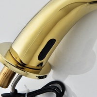 Offre Spéciale Design moderne en laiton chromé robinet à capteur automatique sans contact économie d'eau montage sur pont robinet de salle de bain monotrou