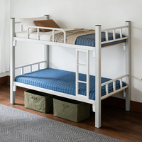 Lits superposés en métal double robuste, cadre en fer massif, design moderne, taille complète, garantie de 10 ans - Choix durable et peu encombrant pour