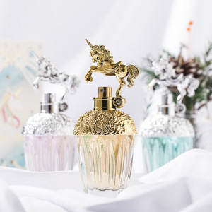 Flacon vaporisateur de parfum arabe de haute qualité de 80 ml, atomiseur rond en verre, ornement de parfum en forme de couronne - Product Image 4