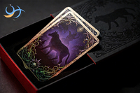 Ensemble de cartes de jeu commerciales haut de gamme avec pelliculage mat, gaufrage, paillettes, emballage en boîte robuste personnalisée, cartes à collectionner, Duck