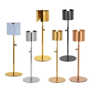 ราวแขวนเสื้อคอปกสำหรับโชว์บนโต๊ะทำจากสเตนเลสสตีลสำหรับร้านค้าปลีกบูติก - Product Image 1