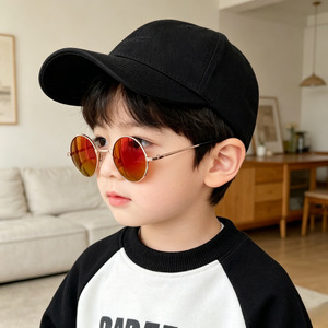 Children's <b>Round</b> Metal <b>Frame</b> <b>Sunglasses</b> UV400 Protection For Boys Girls Beach Wear - Product Image 2