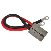 Câble de charge de batterie de chariot élévateur, connecteur DIN mâle/femelle 50A 600V avec câble d'extension