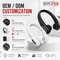 Ventilateur de cou portable rechargeable 4000 mAh, mains libres, avec lumière LED, trois vitesses, pour les voyages en extérieur, vente en gros