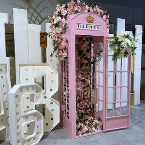 Cabine téléphonique londonienne en métal rouge insonorisée pour extérieur, à prix avantageux, pour accessoires de décoration de bureau - Product Image 4