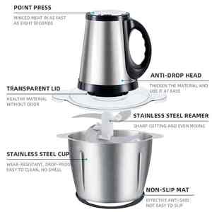 Hachoirs à viande bon marché Trancheuses Petit mélangeur Heavy Duty Ménage Maison Acier inoxydable <span class=keywords><strong>Hachoir</strong></span> électrique 2l 3l <span class=keywords><strong>Hachoir</strong></span> à viande Machine - Product Image 5