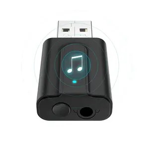 T10 USB立体声音乐无线适配器T10便携式USB蓝牙适配器音频无线接收器发射器加密狗