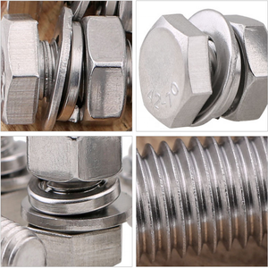 Manufacture Stainless Steel 316 Hex <b>Bolt</b> and Nut Flat 304 <b>M3</b> M6 20mm DIN933 Hex Nuts and <b>Bolts</b> Nuts <b>Bolts</b> and - Product Image 4