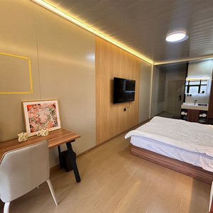 บ้านเคลื่อนที่แบบสำเร็จรูป OEM ผลิตตามสั่ง โครงสร้างเหล็กแบบถอดประกอบได้ บ้านคอนเทนเนอร์แบบเคลื่อนย้ายได้ ห้องนอน ห้องนั่งเล่น ดีไซน์ทันสมัย อายุการใช้งาน 25 ปี - Product Image 5