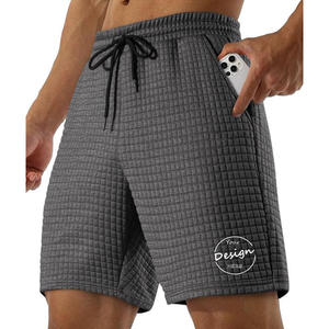 Fabricant nouveau style de vêtements Vêtements de rue en coton Logo numérique personnalisé Short d'exercice fitness jogging gaufré pour hommes - Product Image 4