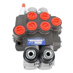 Bloc de commande directionnelle hydraulique 40L/min, 2 ou 3 voies, 2P40 3P40, monobloc hydraulique - Product Image 3