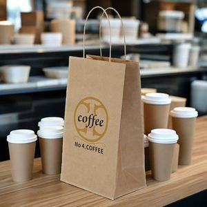 Fabricación de Bolsas de Papel a Buenos Precios, Bolsas de Papel para Alimentos con Logotipo Personalizado, Venta al por Menor - Product Image 5