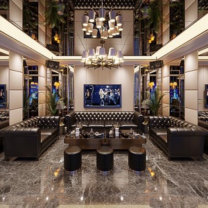 Cabina de cuero PU de lujo ligera personalizada UShape restaurante Club Bar sofá <span class=keywords><strong>discoteca</strong></span> conjunto de muebles de sofá Hotel Bar muebles de restaurante - Product Image 3