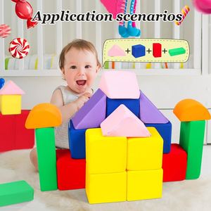 Juego de Bloques Apilables Suaves para Desarrollo Infantil, Equipo de Gimnasio Interior con Cubierta Extraíble, para un Juego Seguro - Product Image 3
